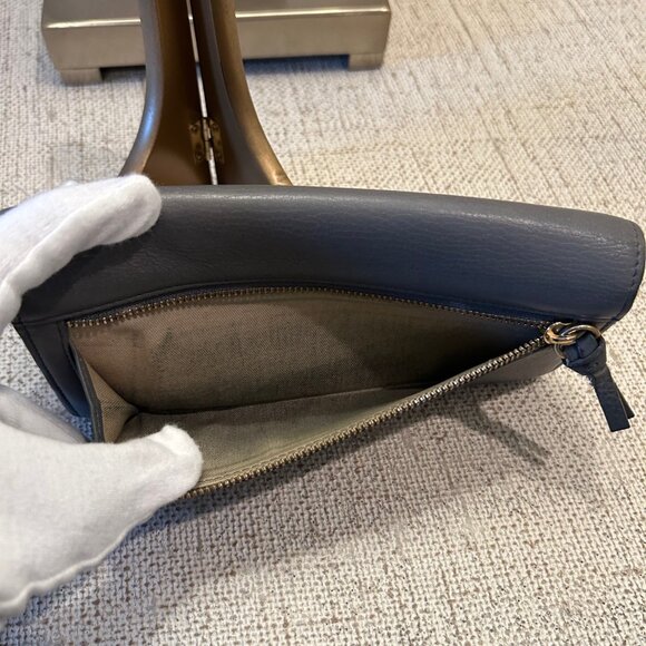 See by Chloe Grey Polina Continental Soft Leather Long Wallet - Picture 8 of 9